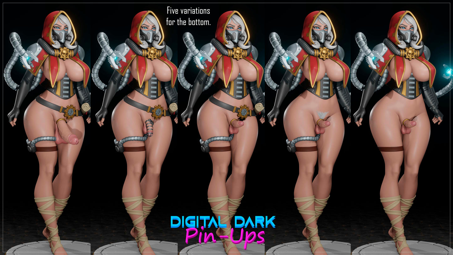 Female Tech Priest Futa - Digital Dark Pin-ups
