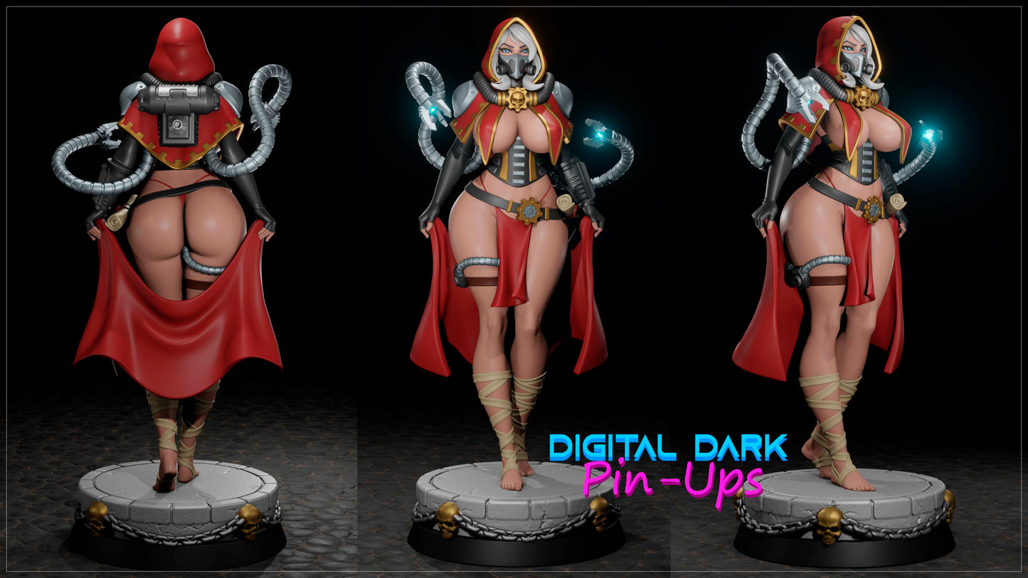 Female Tech Priest - Digital Dark Pin-ups