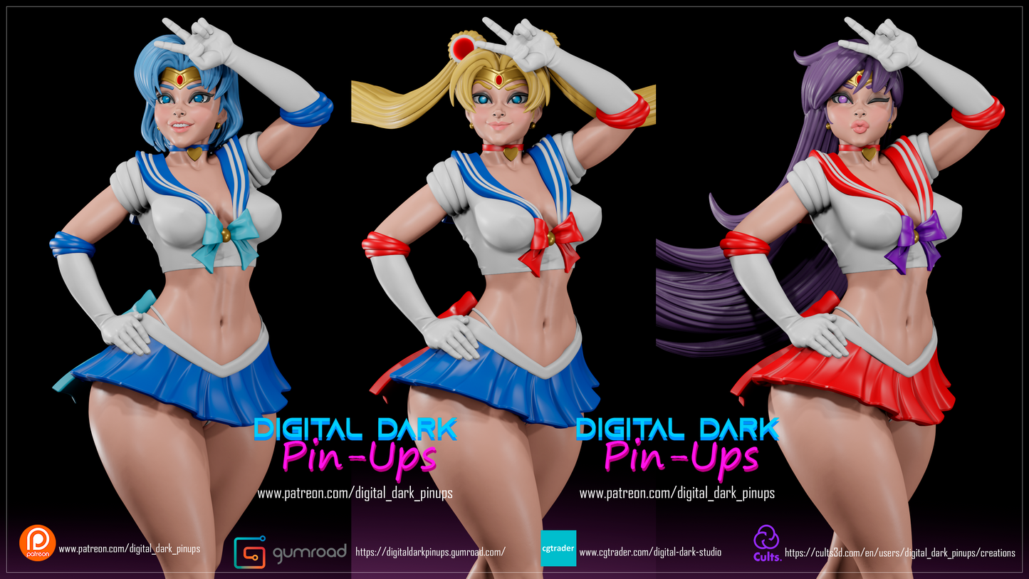 Sailor Pack - Digital Dark Pin-ups
