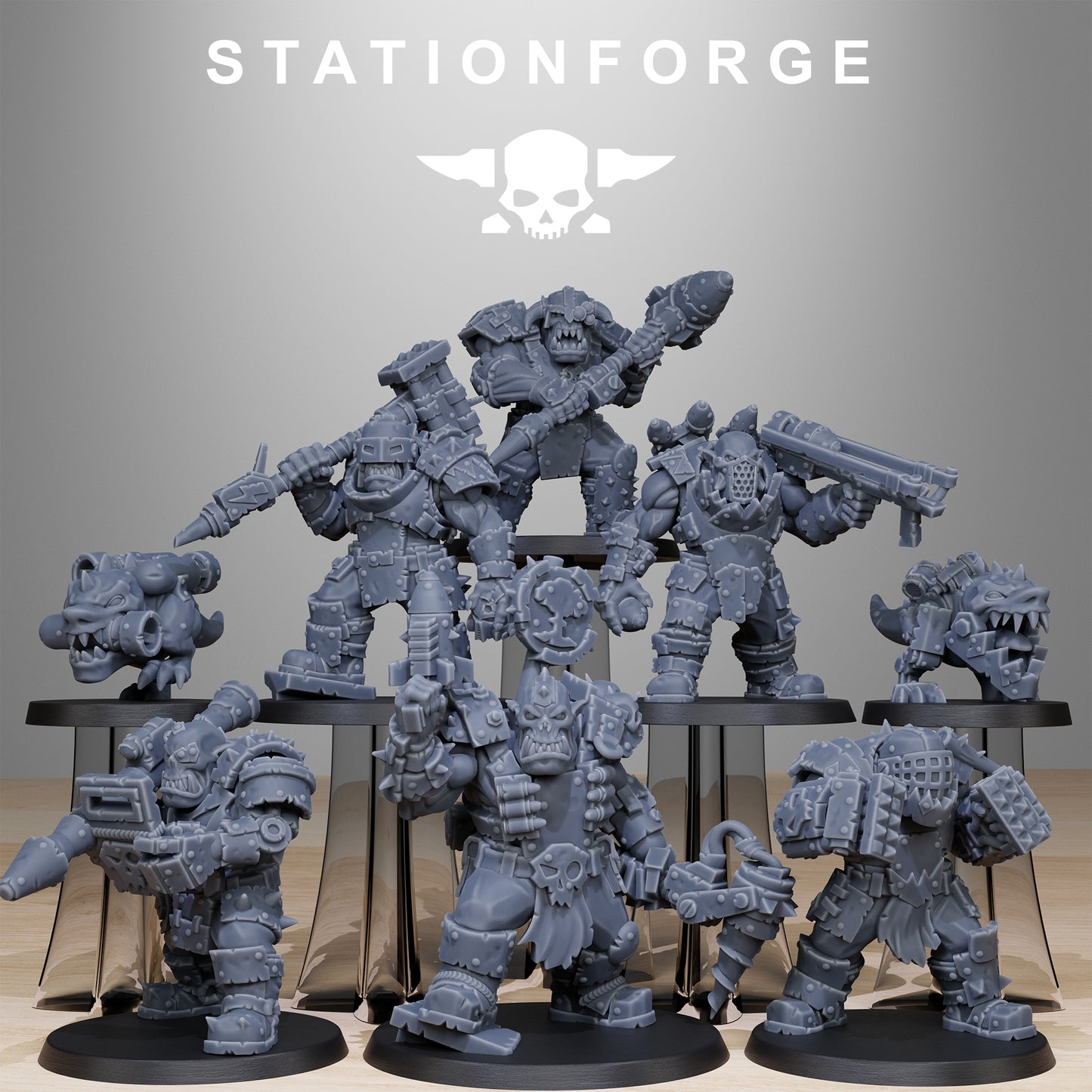 Orkaz Smashers - StationForge - 28mm