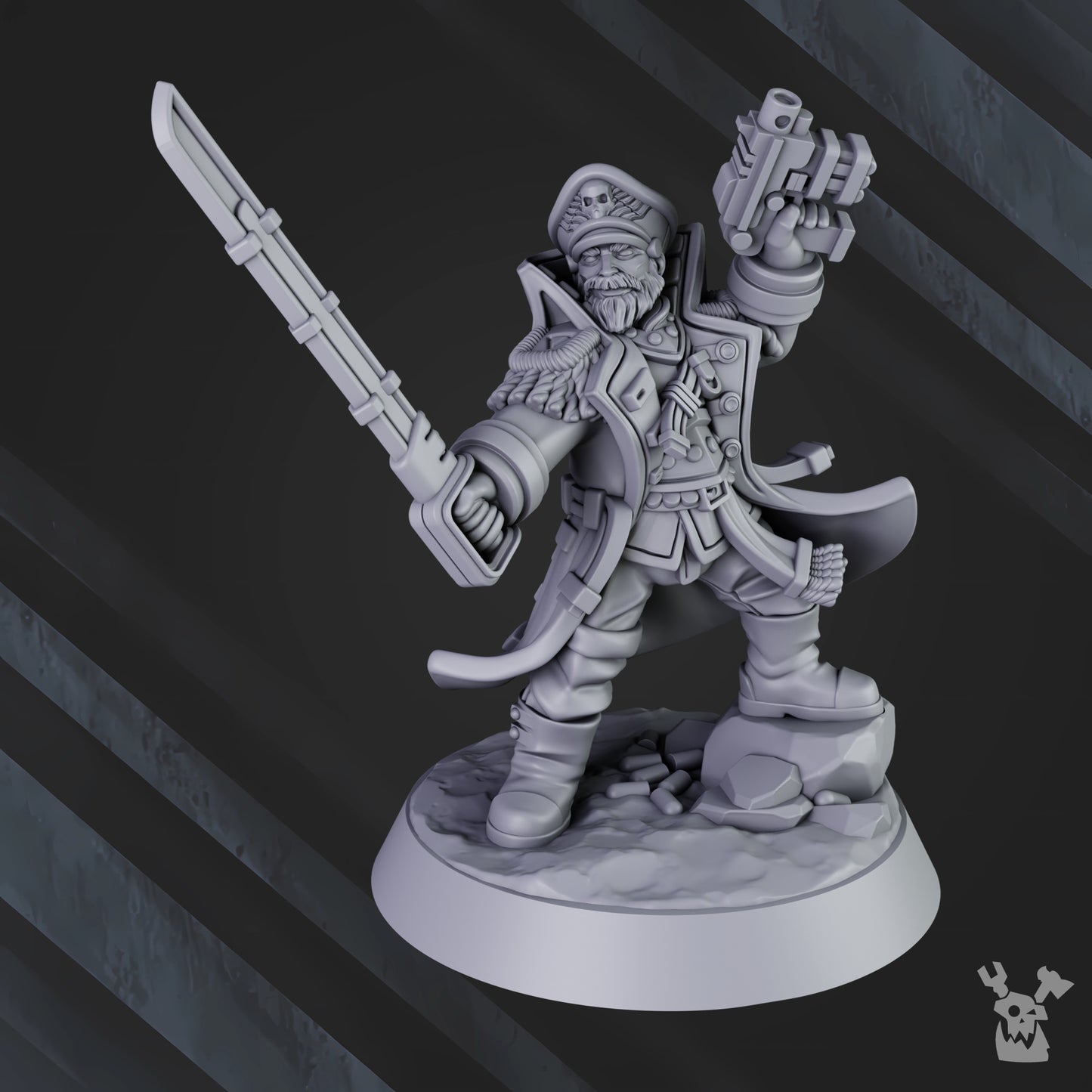 Commissar Flavius Strongwill - Dakkadakka