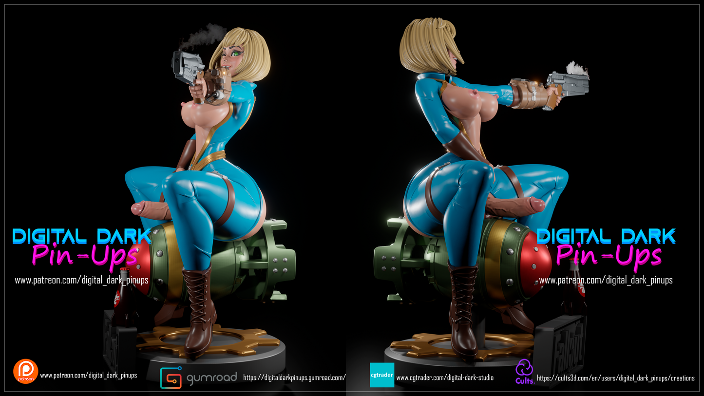 Vault Girl Futa - Digital Dark Pin-ups
