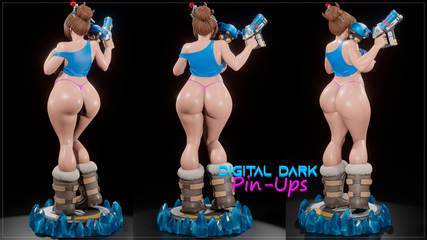 Mei from Overwatch - Digital Dark Pin-ups