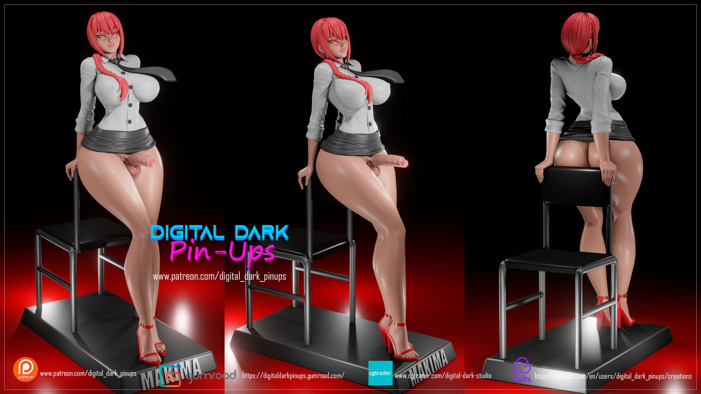 Makima Futa - Digital Dark Pin-ups