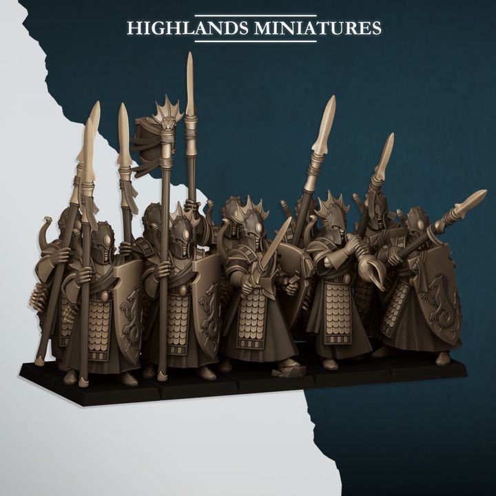 Aegean Elves - Aegean Sea Guard - Highlands Miniatures