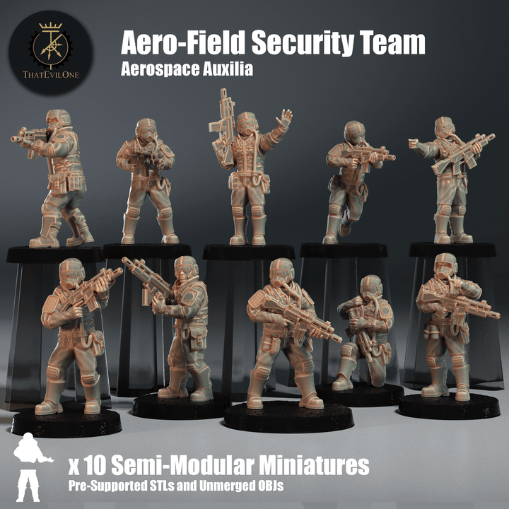 Aerospace Auxilia Aero Field Security Teams- ThatEvilOne - 28mm