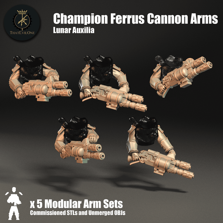 Lunar Auxilia Champion Ferrus Cannon Arms - ThatEvilOne - 28mm
