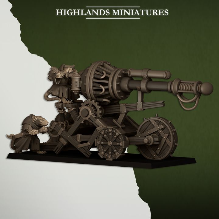 Sewer Vermin - Sewer Vermin Cannon - Highlands Miniatures