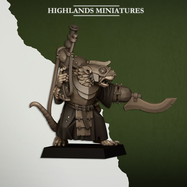 Sewer Vermin - Sewer Vermin Engineer - Highlands Miniatures