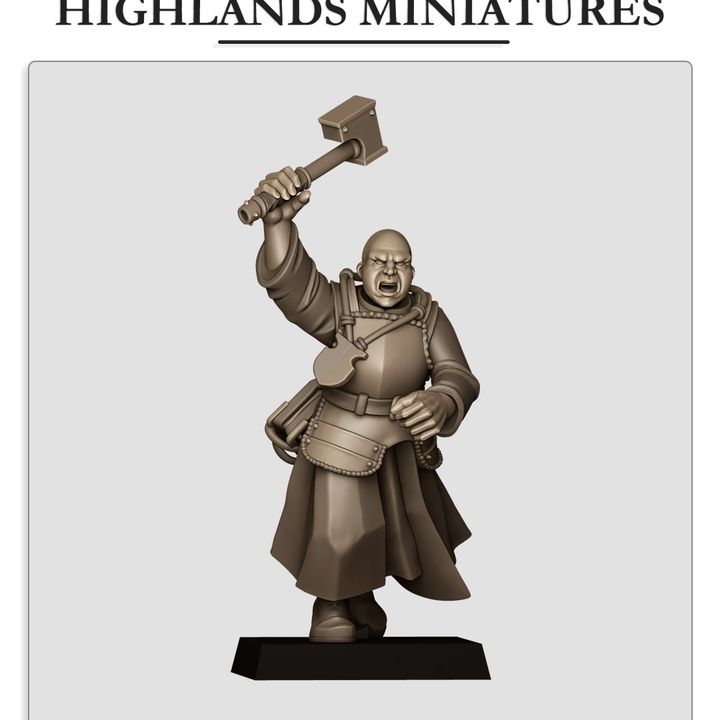 Sunland - Sunland Battle Priest 2 - Highlands Miniatures