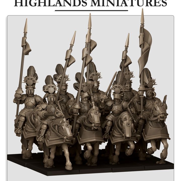 Sunland - Sunland Golden Flames Knights - Highlands Miniatures