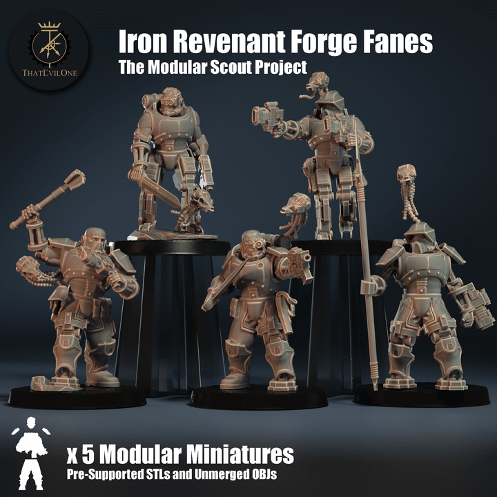 The Modular Scout Project Iron Revenant Forge Fanes - ThatEvilOne - 28mm