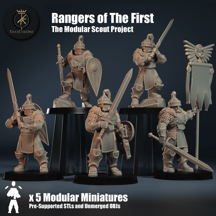 The Modular Scout Project Rangers of The First - ThatEvilOne - 28mm