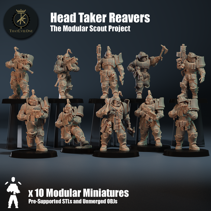 The Modular Scout Project Head Taker Reavers - ThatEvilOne - 28mm