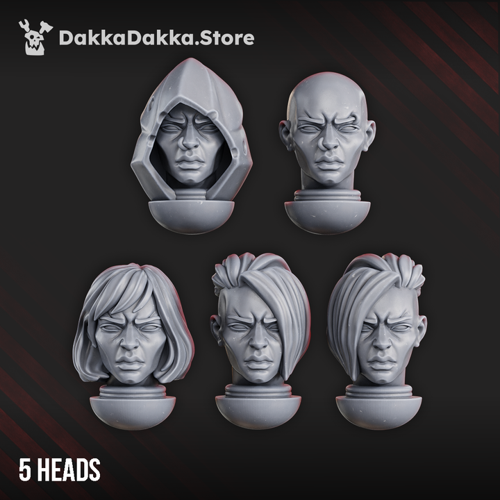 Unholy Space Coven Additional - Heads - Bits - Dakkadakka