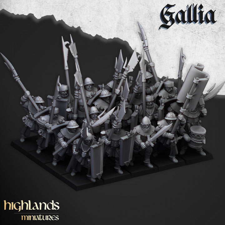 Gallia - Gallia Men at Arms - Highlands Miniatures