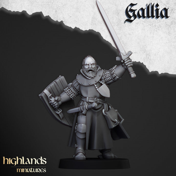 Gallia - Fantasy Fillers - Hero Questing Knight on Foot - Highlands Miniatures