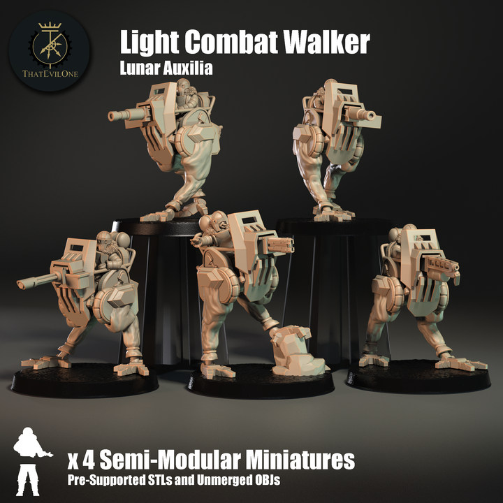 Lunar Auxilia Light Combat Walker - ThatEvilOne - 28mm