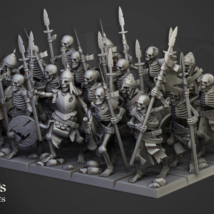 Transilvanya - Skeleton Warriors Unit - Highlands Miniatures