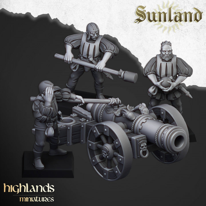 Sunland - Sunland Great Cannon - Highlands Miniatures
