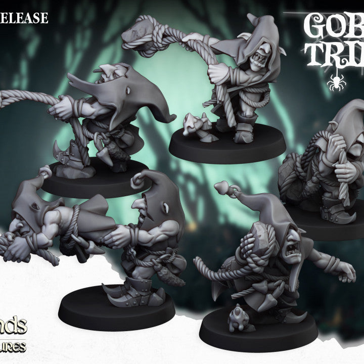 Goblins Tribes -Swamp Goblins Stonethrowers - Highlands Miniatures
