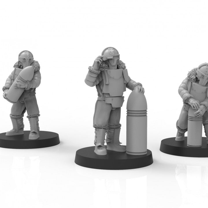 Lunar Auxilia Artillery Crew - ThatEvilOne - 28mm