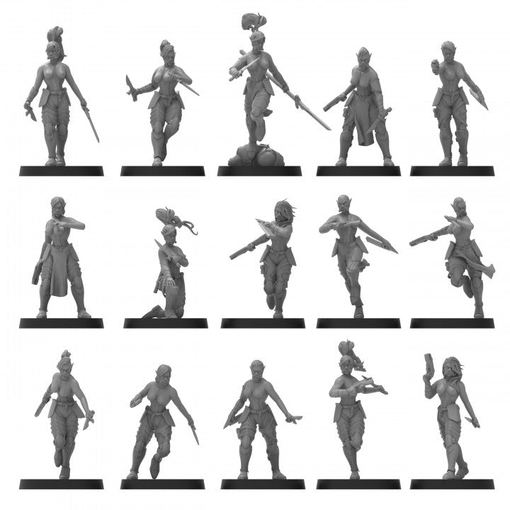 Elven Gladiators - ThatEvilOne - 28mm
