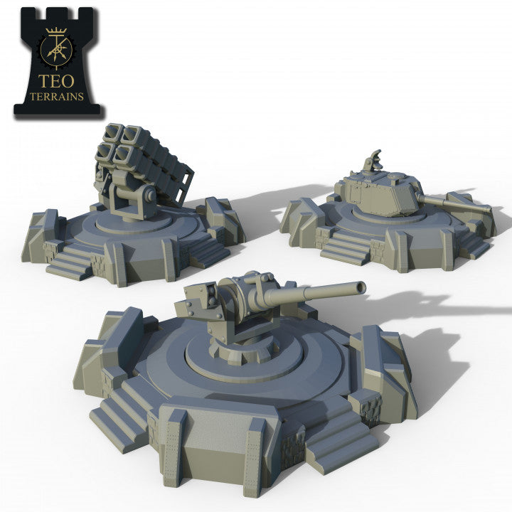 TEO Terrains - Smol Air Defense Batteries - ThatEvilOne - 28mm