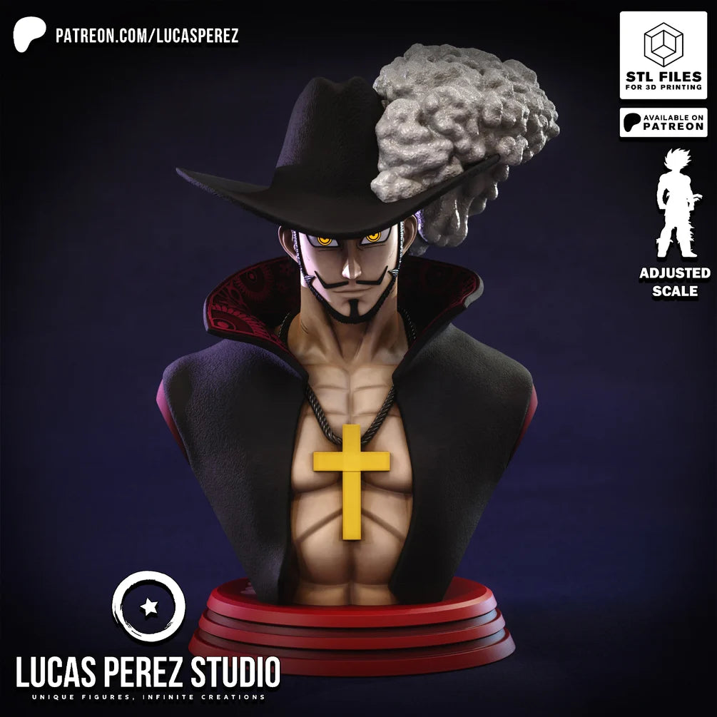 Mihawk Bust - Lucas Perez Studio