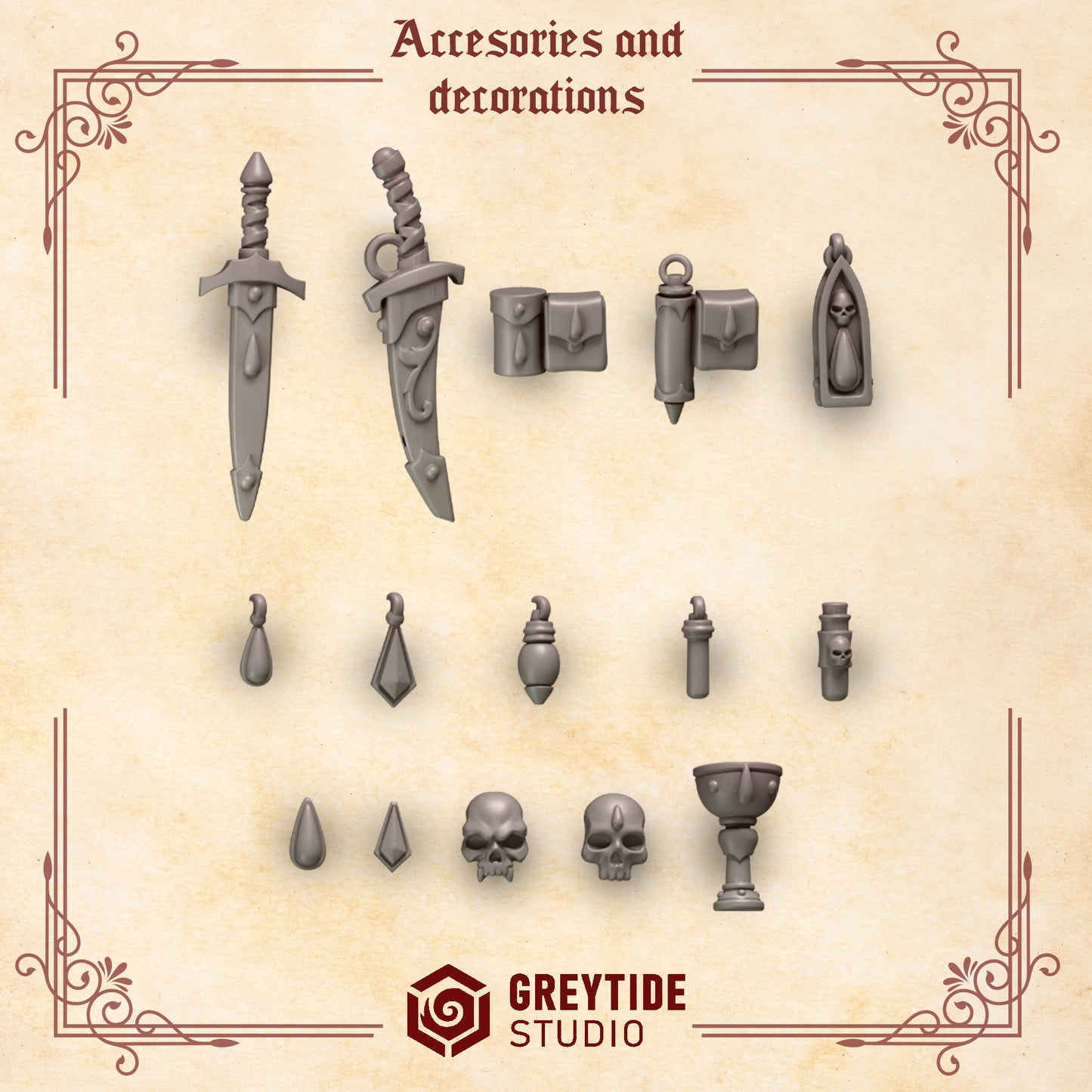 Accessories and decorations CL - Bits - GreyTide Studio