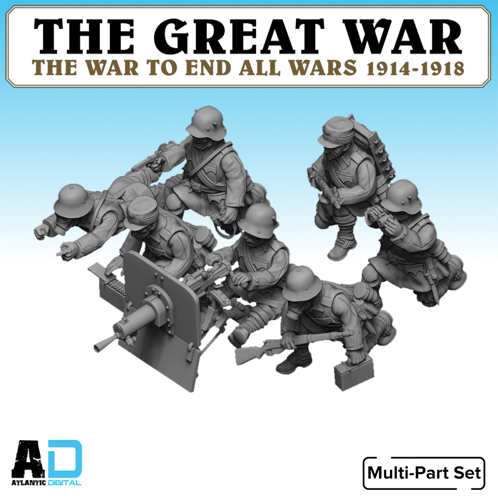 Austro-Hungarian Machine Gun Team - The Great War - Wargames Atlantic