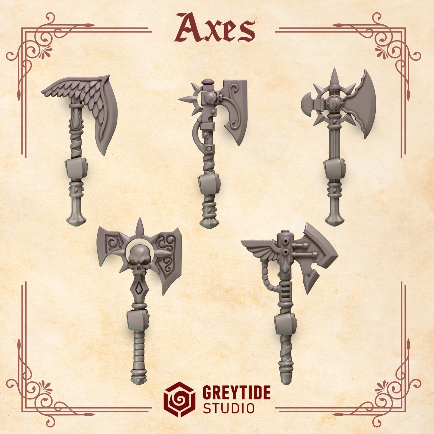 Axes CL - Arms and Weapons - Bits - GreyTide Studio