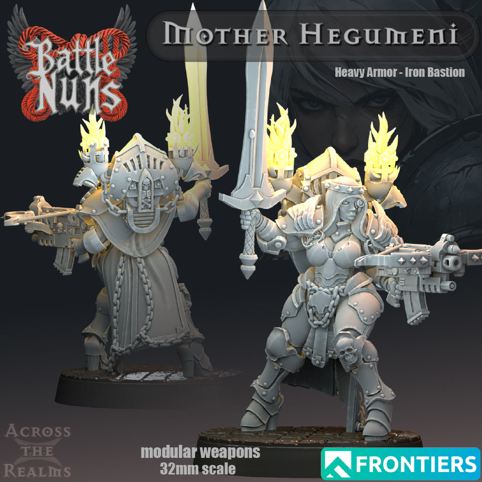 Mother Hegumeni (Heavy Armor) - Battle Nuns - Across the Realms 32mm