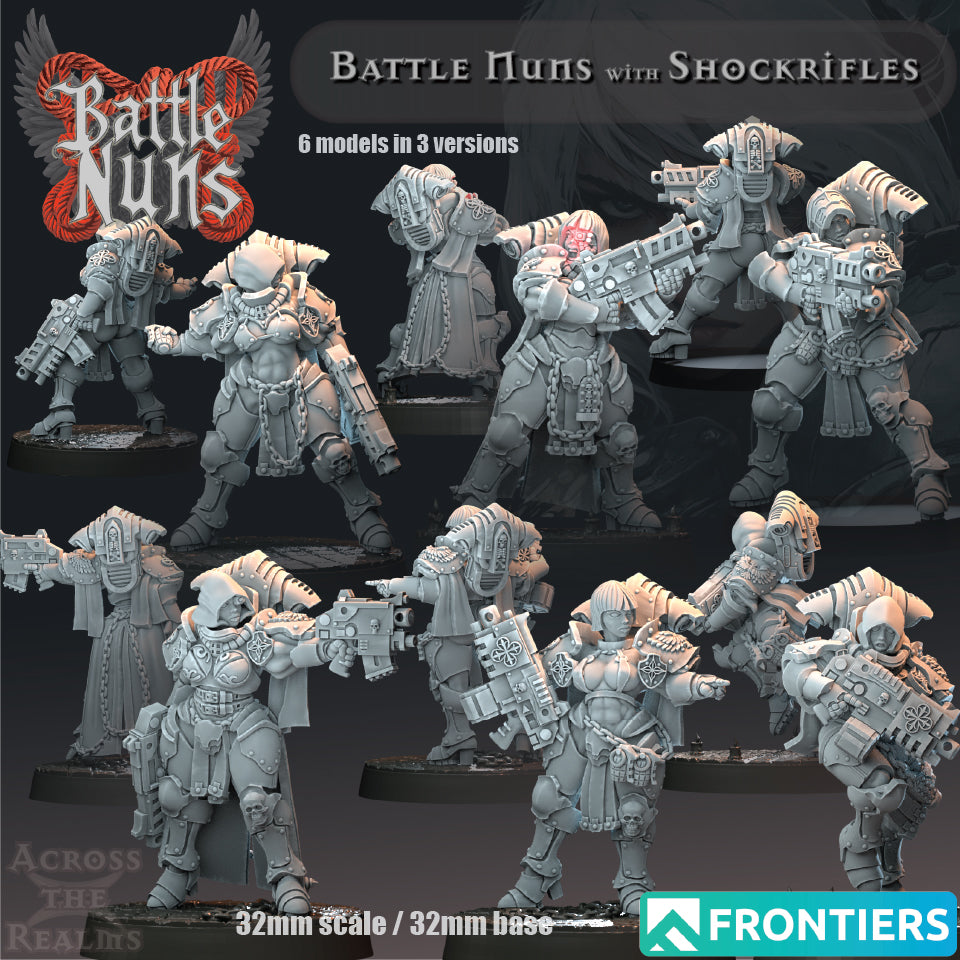 Battle Nuns with Shockrifles - Battle Nuns - Across the Realms 32mm