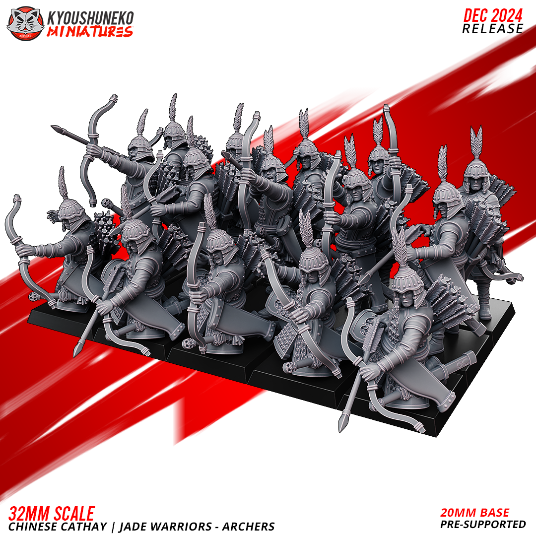 Archers - Jade Warriors | Chinese Cathay - Kyoushuneko Miniatures