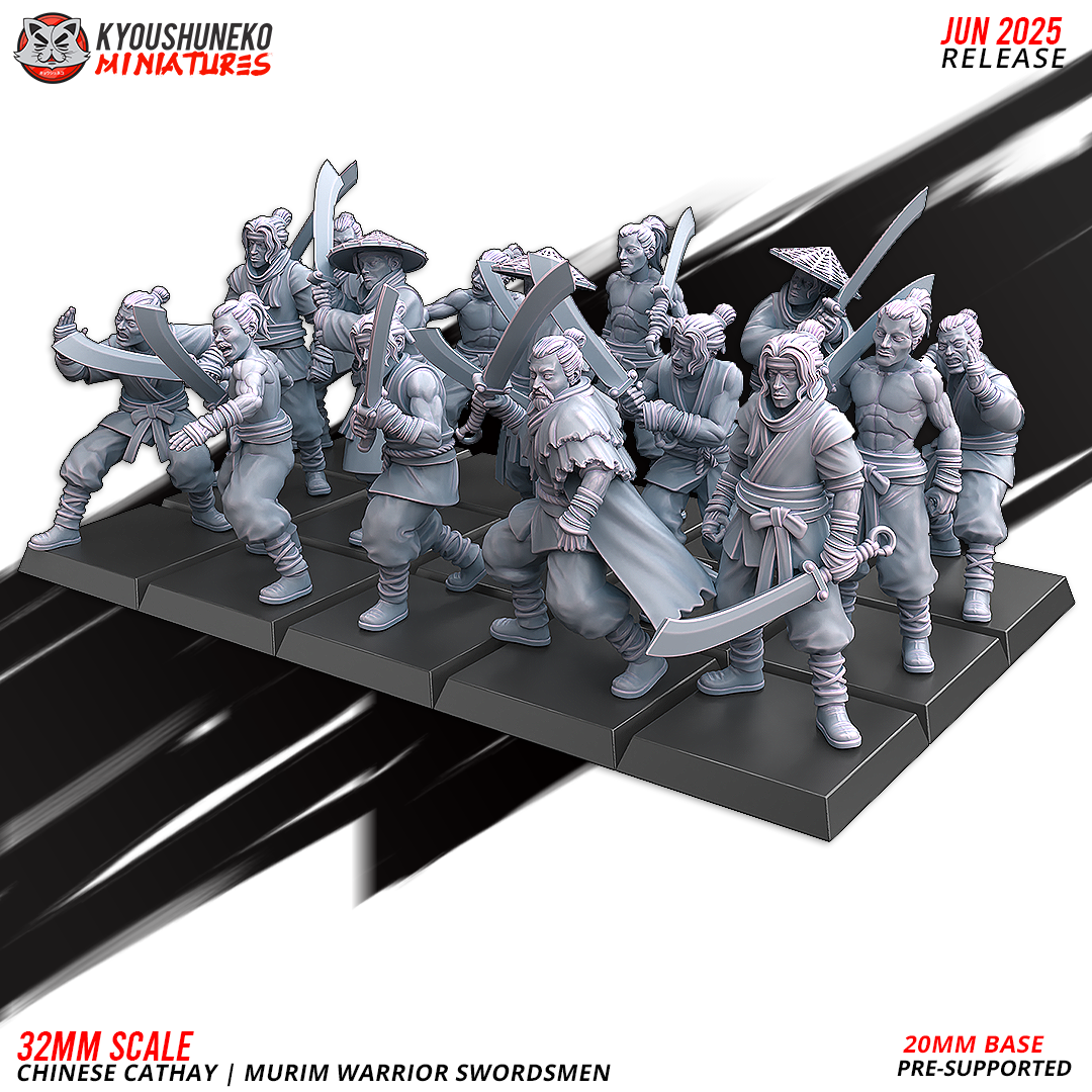 Murim Warrior Swordsmen | Chinese Cathay - Kyoushuneko Miniatures
