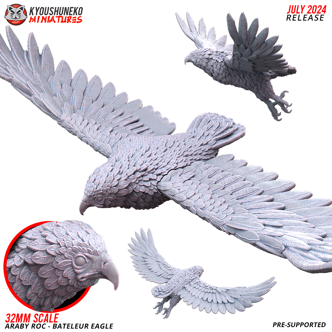 Araby ROC | Bateleur Eagle - Kyoushuneko Miniatures