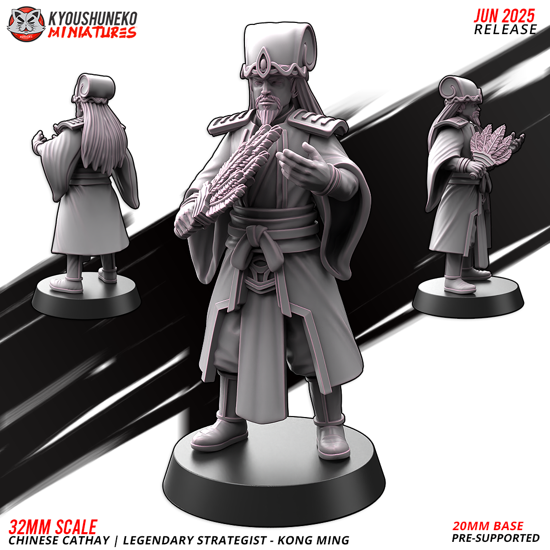 Legendary Strategist - Kong Ming | Chinese Cathay - Kyoushuneko Miniatures