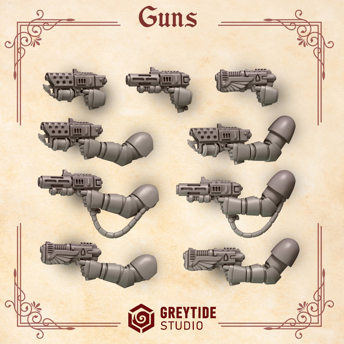 Guns CL - Arms and Weapons - Bits - GreyTide Studio