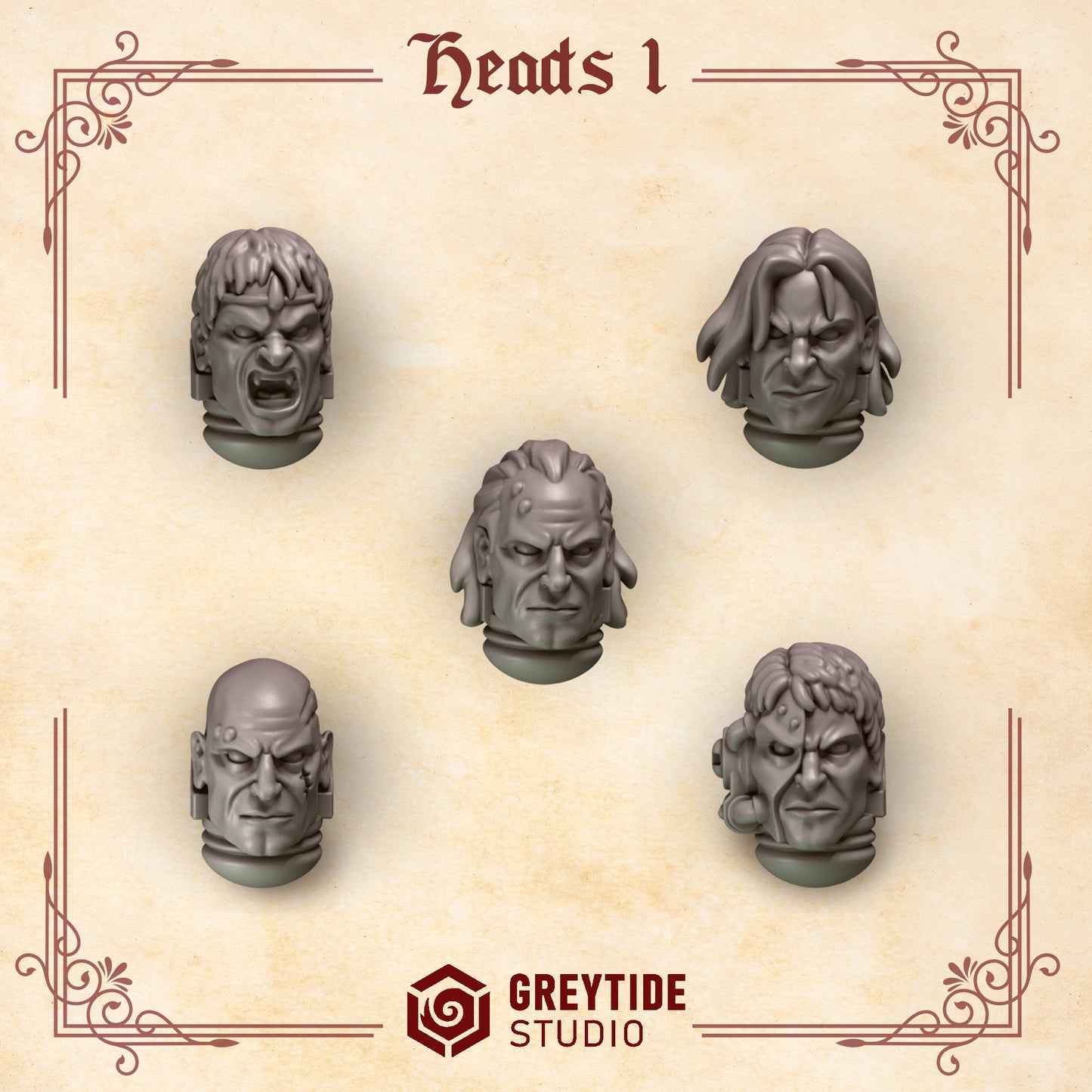 Heads 1 CL - Bits - GreyTide Studio