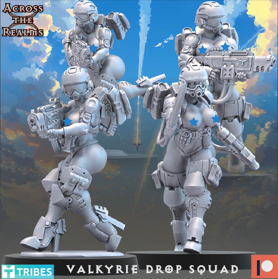 Valkyrie Drop Squad B NSFW - Pinup Corps - Across the Realms 32mm (Copie)