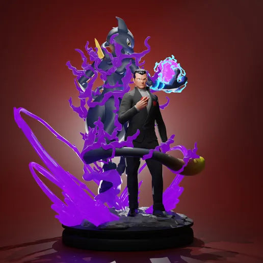 Diorama Shadow Mewtwo and Giovanni - MPPrints