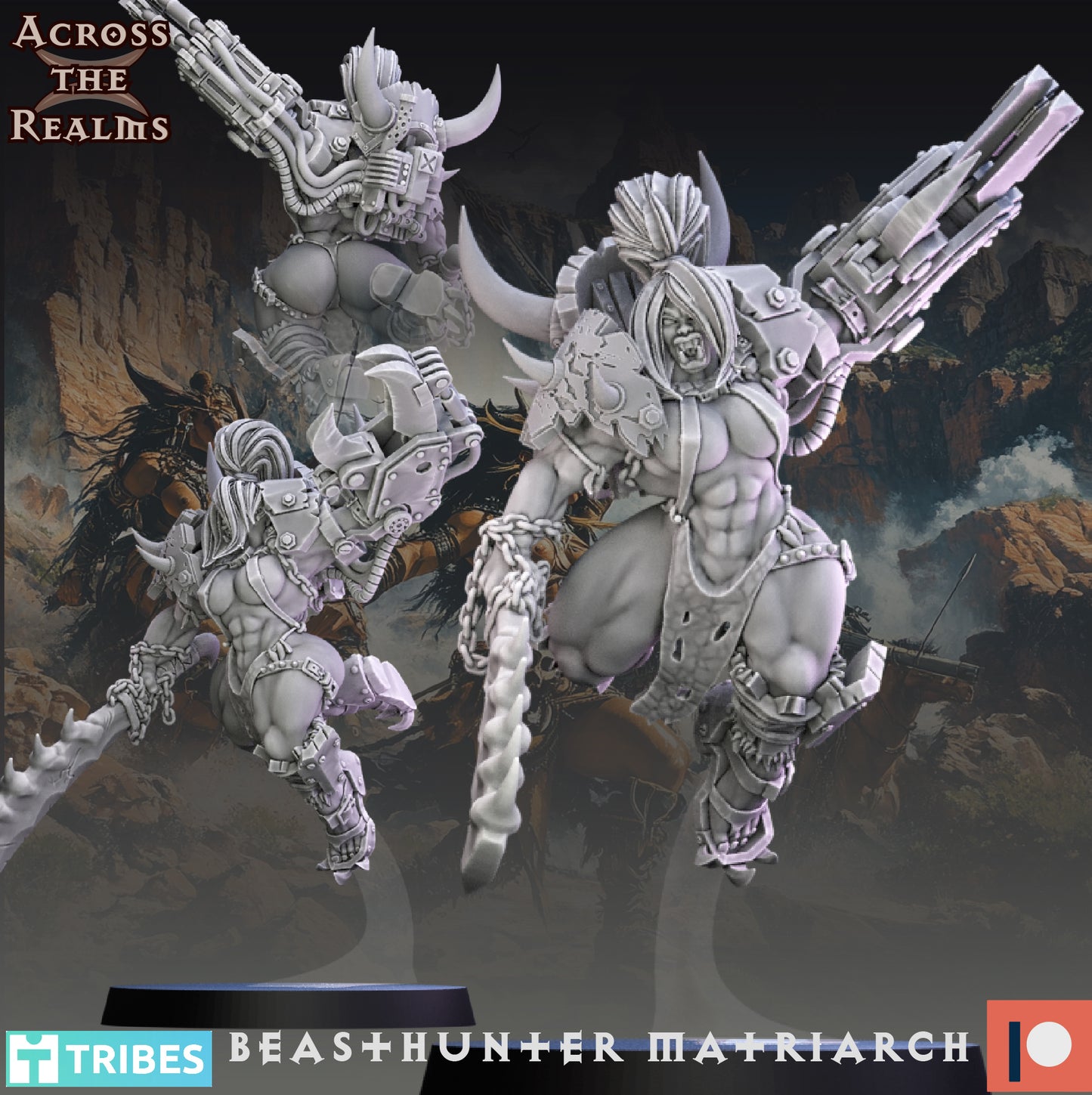 Beasthunter Matriarch - She-Orc - Across the Realms 32mm