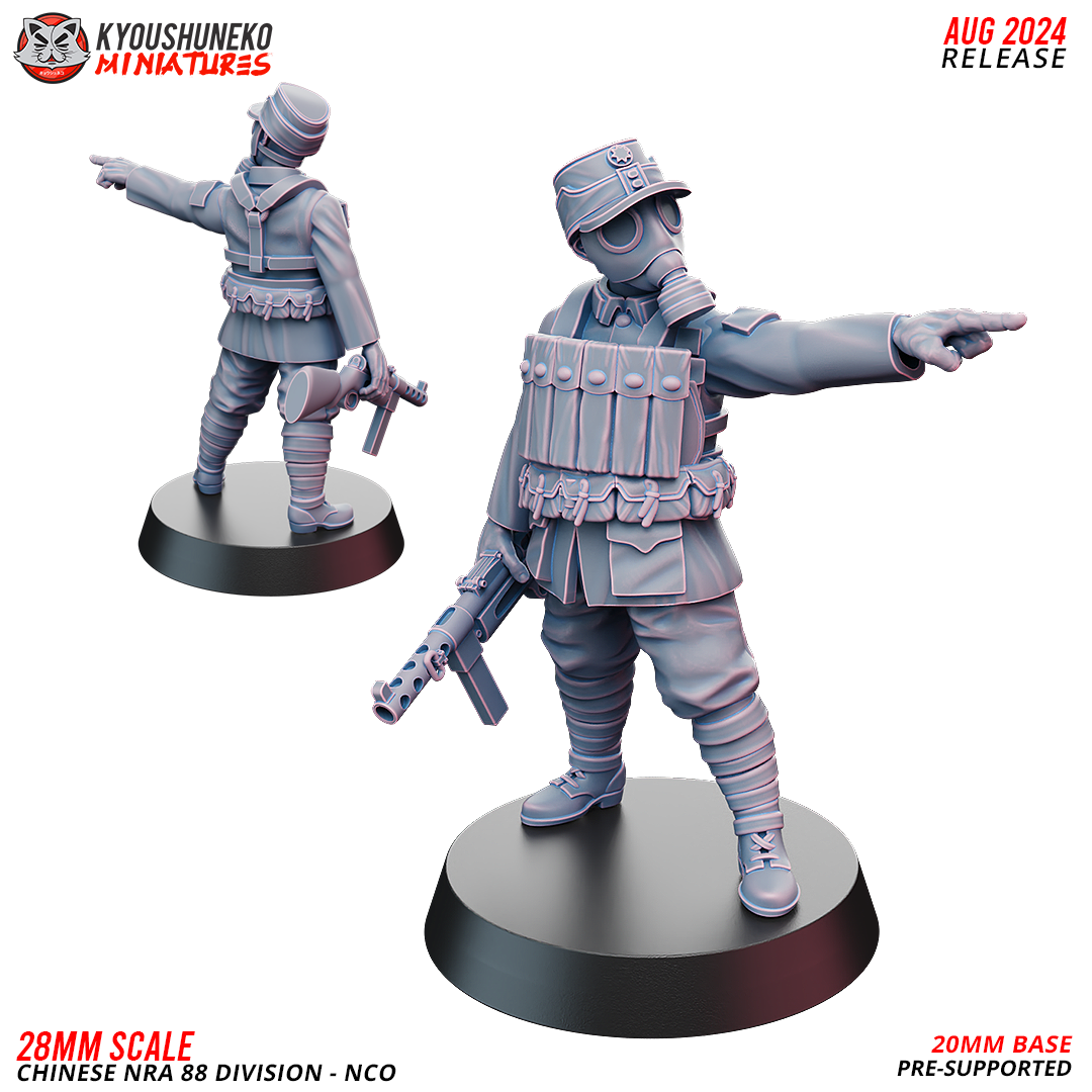 NCO | Chinese NRA 88 Division ww2 - Kyoushuneko Miniatures