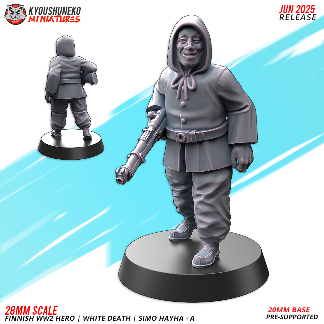 Finnish WW2 Hero | White Death (Simo Häyhä) A - Kyoushuneko Miniatures