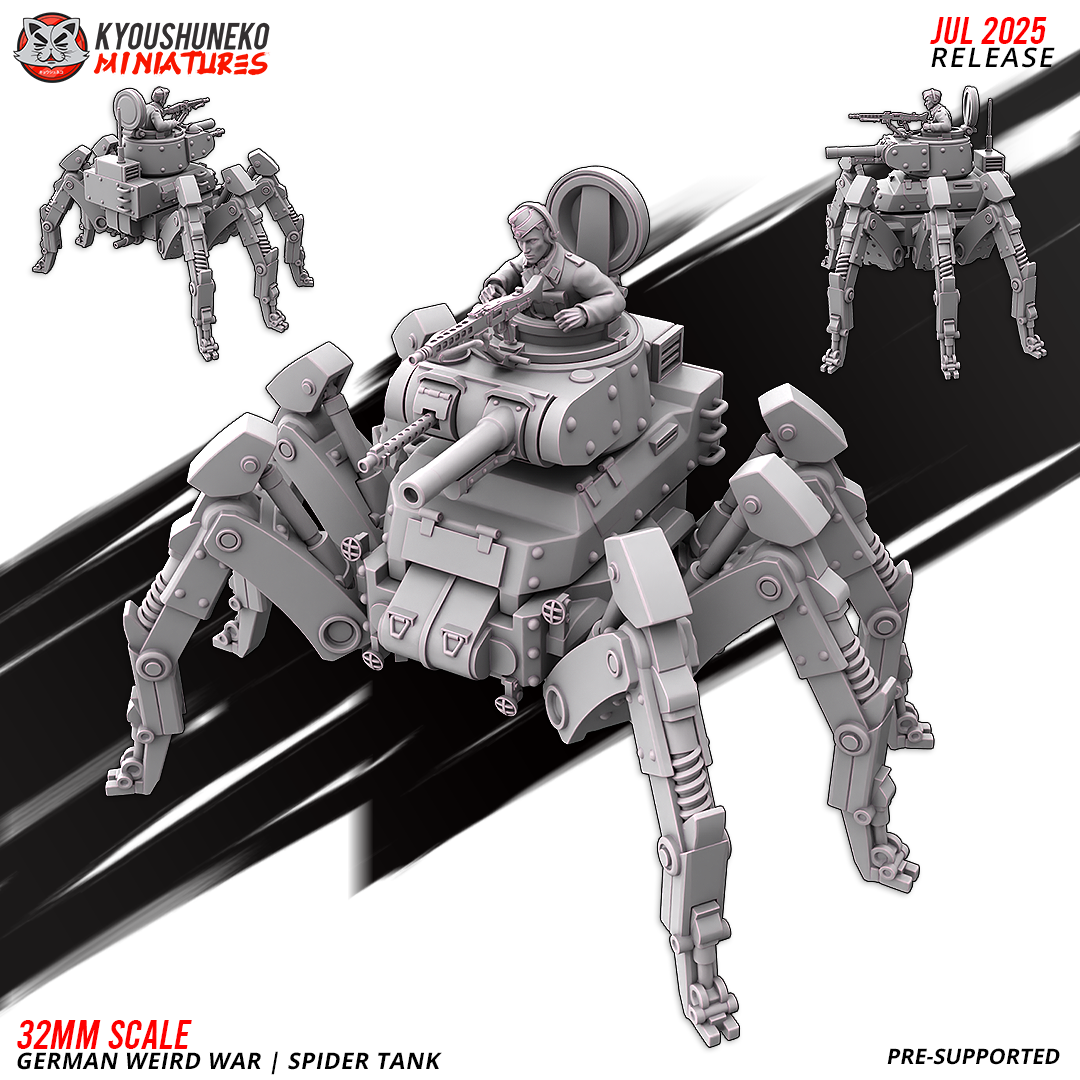 German Weird War | Spider Tank ww2 - Kyoushuneko Miniatures