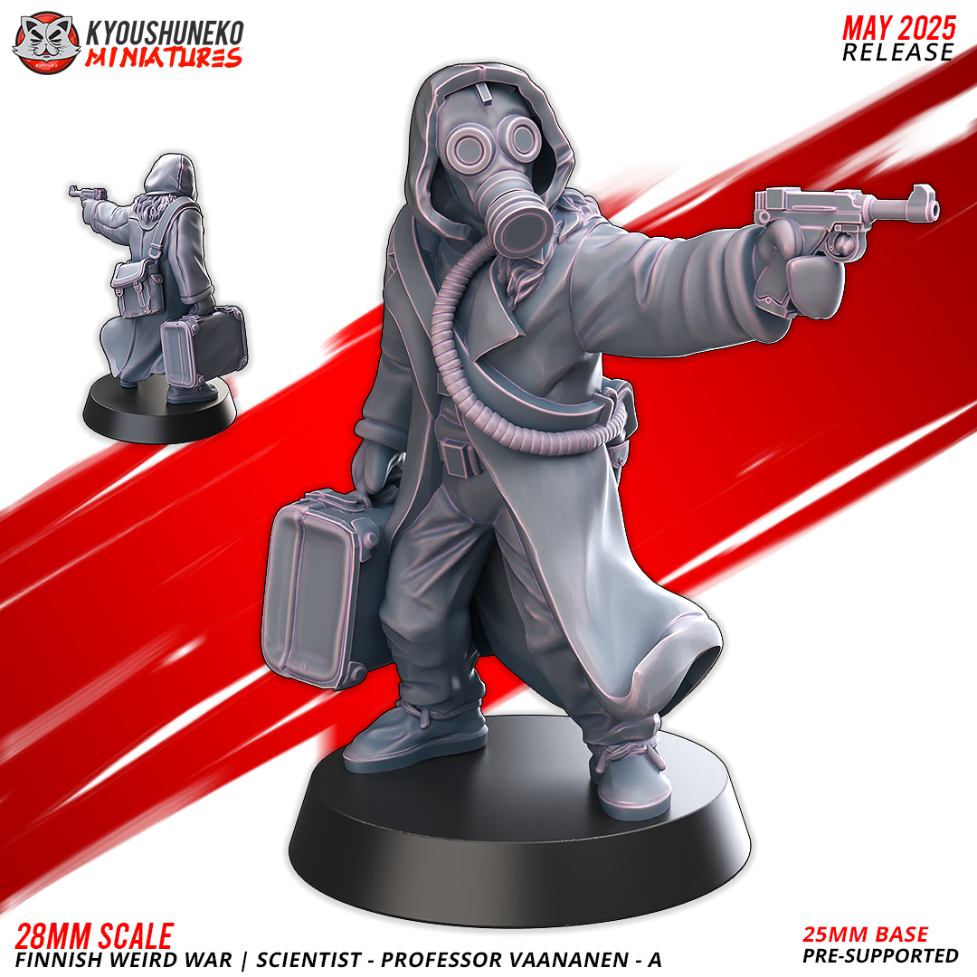 Scientist | Professor Vaananen - A | Finnish Weird War ww2 - Kyoushuneko Miniatures