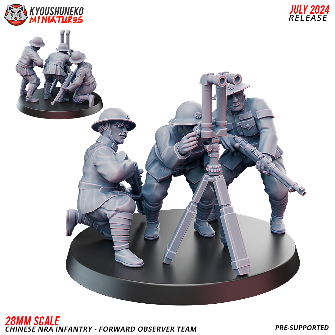 Forward Observer Scout - Chinese NRA Infantry ww2 - Kyoushuneko Miniatures