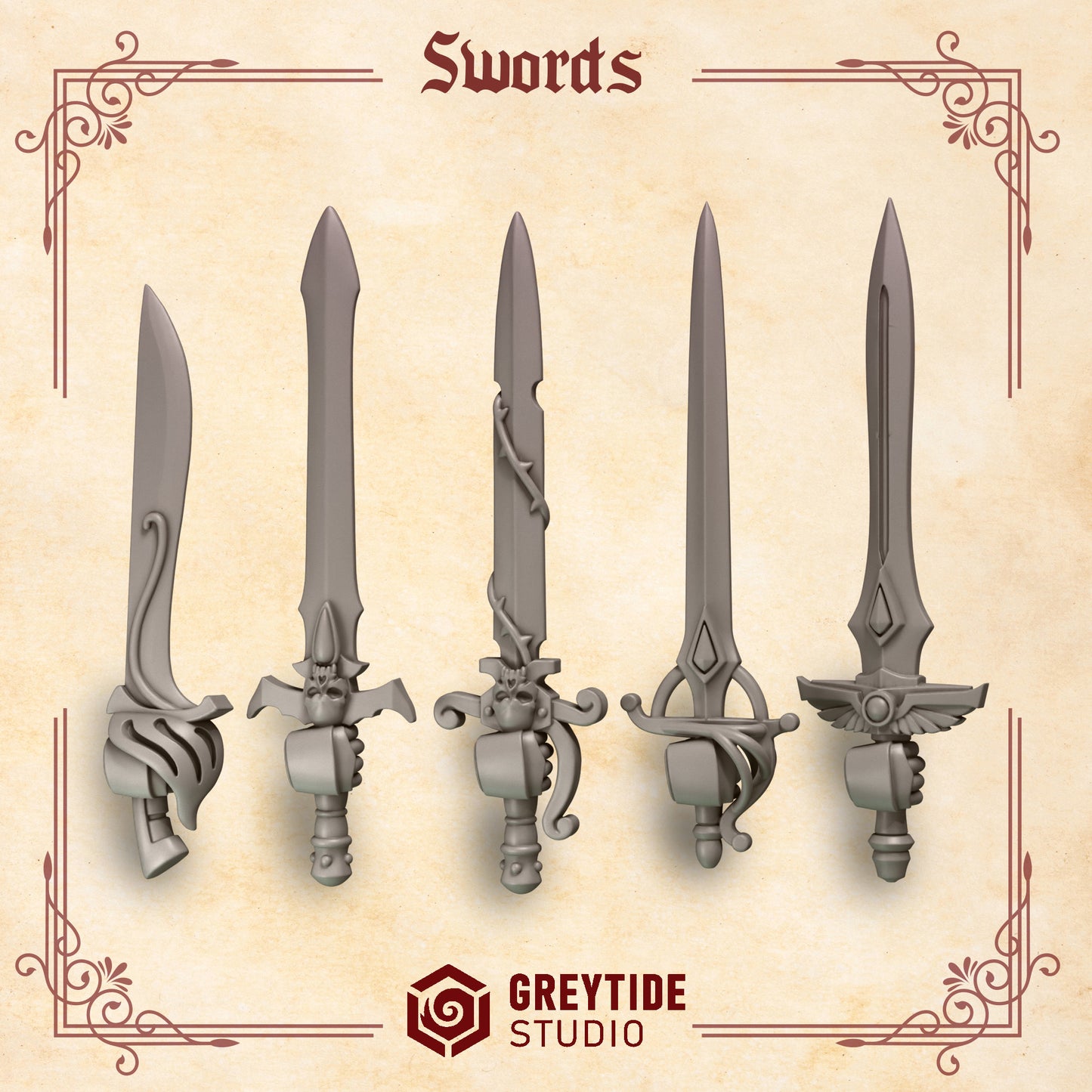 Swords CL - Arms and Weapons - Bits - GreyTide Studio