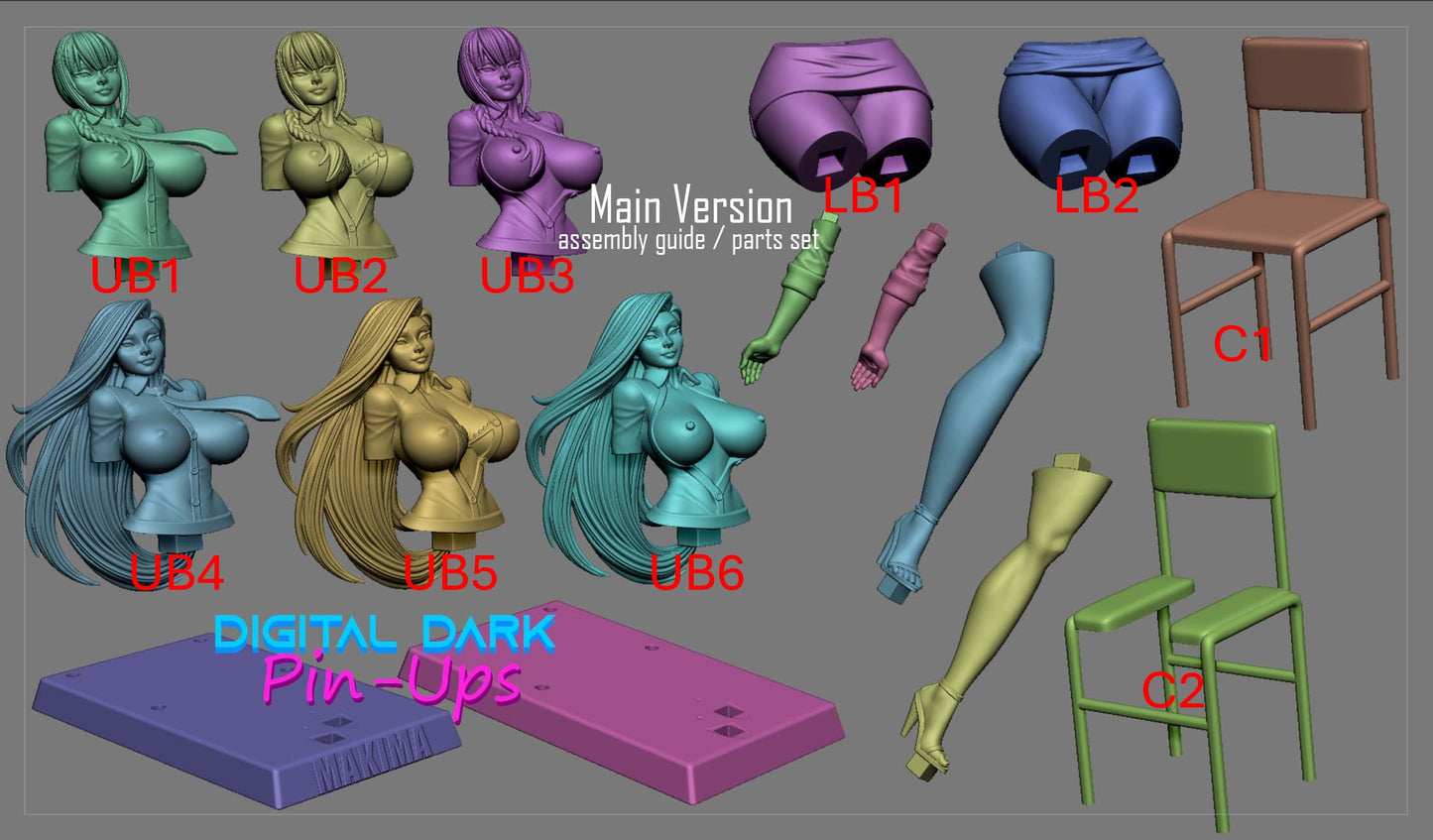Makima - Digital Dark Pin-ups